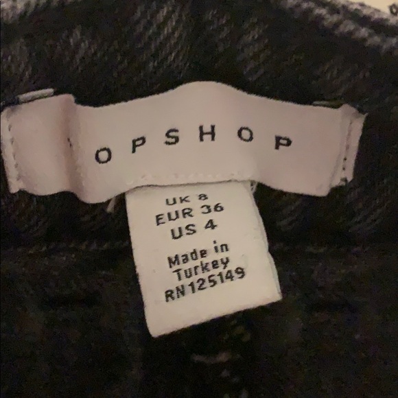 Top shop black denim skirt - Picture 2 of 2